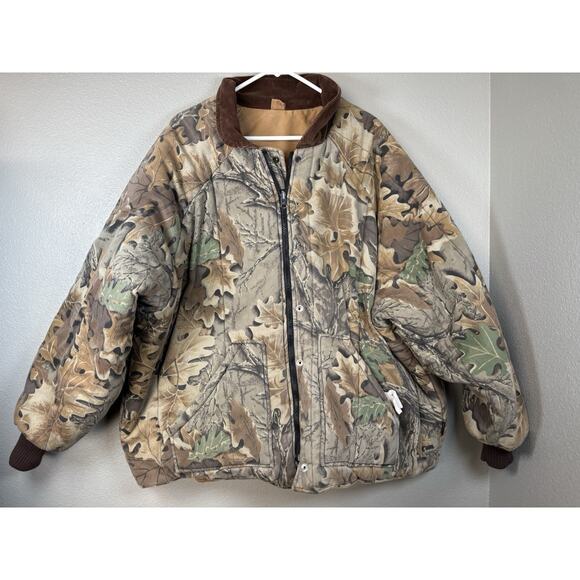 Vintage Walls Advantage Camo Coat Jacket Size XXL Reversible Corduroy Collar - Picture 11 of 13